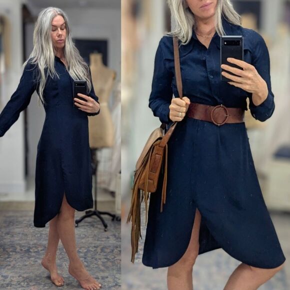 Sandro Marc Dot Midi Dress - Picture 1 of 8